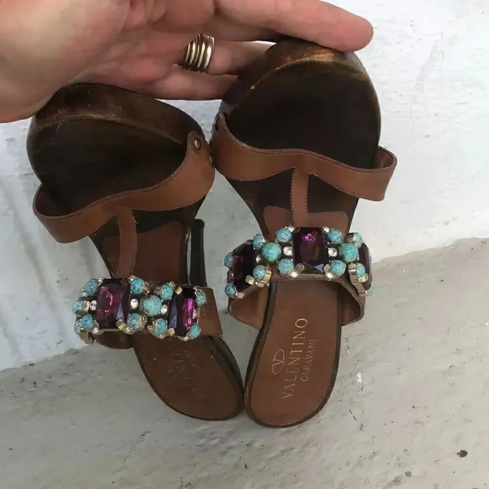 Valentino Garavani rhinestone wood